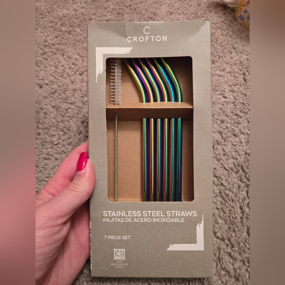 Crofton Stainless Steel Straws Set